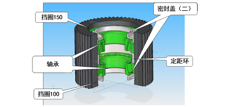 顆粒機壓輥總成